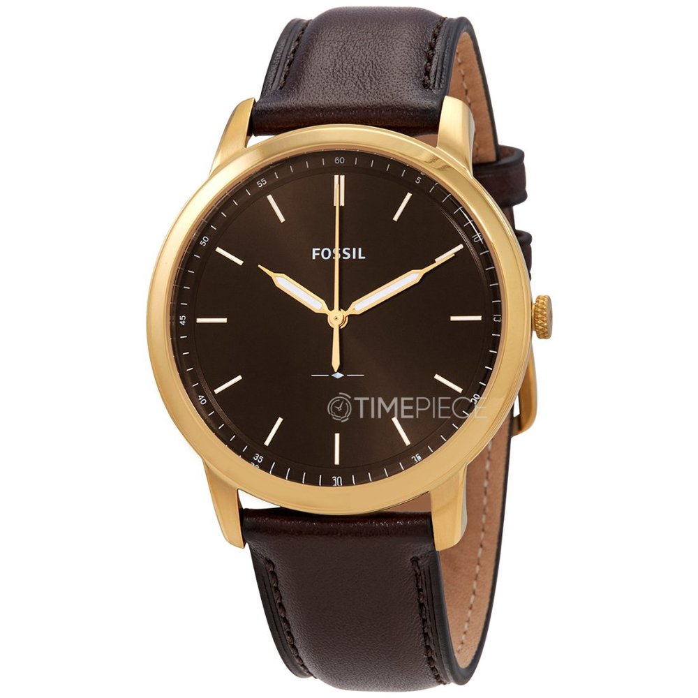 Fossil The Minimalist Three-Hand Brown Leather Watch